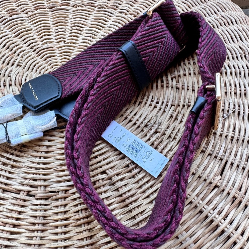 Marc Jacobs woven guitar strap